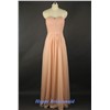 Light Peach A-line Evening Dress, Sweetheart Floor Long Bridesmaid Dress