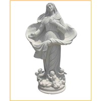 Virgin Mary Marble Carving Character Statue