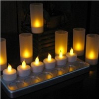 led rechargeable flashlight/rechargeable led tealight candles