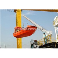 MED Approval F.R.P. Partially Enclosed Life Boat With Davit