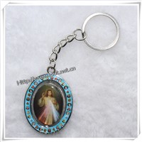 religious promotional gift alloy jesus pandant keyring jesus key holder (IO-ck074)