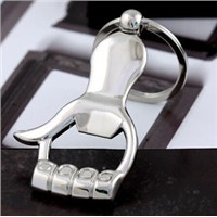 New creative gift product metal gesture praise keychain keyrings bottle opener