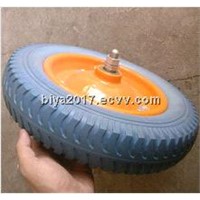 polyurethane wheel/pu flat free tire 13*3.00-8