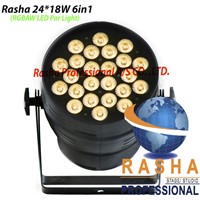 New 24pcs*15W 5in1 RGBAW LED PAR64 Can, Stage LED Par Can, Disco Light
