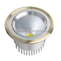 CE & Rohs approved AC100-240V 630lm 7W recessed led downlight