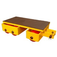 Cargo trolley works as machinery moving dolly