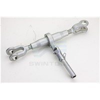 Ratchet load binder with jaw jaw