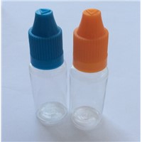 Wholesale 15ml Plastic  PET Bottle  For E-liquid  With  Light Small Capacity  White Dropper  Bottle
