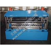 Metal Corrugated Sheet Cladding Roof Panel Roll Forming Machine With Hydraulic Station