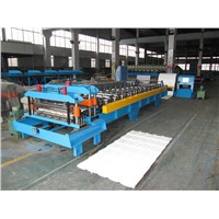 Roof Tile Roll Forming Machine 0.4-0.8mm Thickness, Color Coated Aluminum Sheet