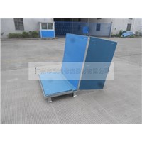 Collapsible warehouse cages with pvc protection panels