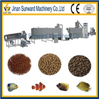 Low cost fish feed extruding machines with CE