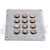 industrial metal numeric keypad (MKP2083A, 83.0 mm x 83.0 mm)