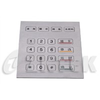 industrial metal numeric keypad (MKP2117, 117 mm x 140 mm)