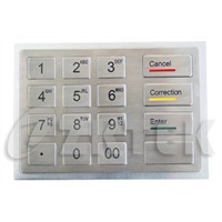 industrial metal numeric keypad (MKP2145A, 145 mm x 100 mm)