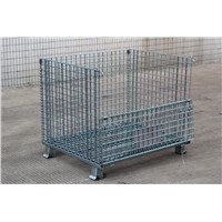 Standard foldable wire mesh storage warehouse cages