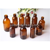 amber glass medicine bottle