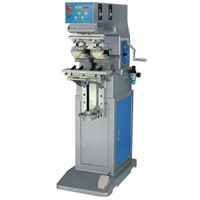 One Color Ink Tray Pad Printing Machine with Two Heads