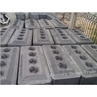 Pre-baked carbon block for aluminium