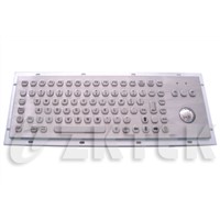 industrial metal keyboard with function keys (MKTF2665S, 392.0mm x 135.0mm)