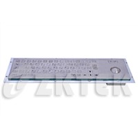 industrial metal keyboard with trackball (MKT2661, 392.0mm x 110.0mm)