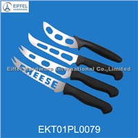 Promotional stainless steel cheese knife with plastic handle (EKT01PL0079)