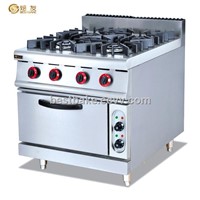 Gas range with 4 burner & Electric oven GH-987B