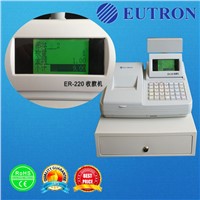 electronic cash register with thermal printer and cash drawer