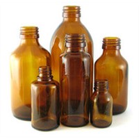 Amber Moulded Glass Bottle with DIN Pp28mm for Pharmaceutical Pill