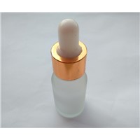 10ml E-liquid Empty Frosted Glass Bottle Long Glass Dropper Bottle Sliver Gold Black Cap For E-cig
