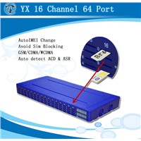GoIP 16-64, 16 Channel 64 Ports GOIP Gateway Have Better ACD And ASR Support AutoIMEI Change & USSD
