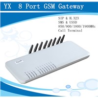 Hot Selling GoIP 8 SMS VoIP Gateway For Call Termination, GoIP 8 VoIP 8 Support SIP &amp;amp; H.323