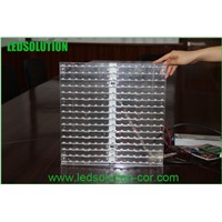 High Resolution P10 super bright wall glass led display