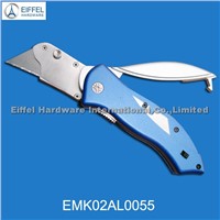 Hot sale stainless steel cutter knife with blade holder on handle(EMK02AL0055)