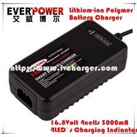 Everpower smart Lithium ion battery charger with 4LEDs charging display