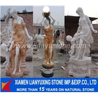 marble lady statue carving