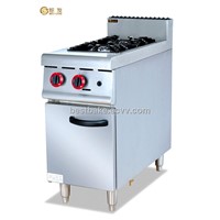 Stainless steel gas cooking range With 2-Burner and cabinet(BY-GH977)