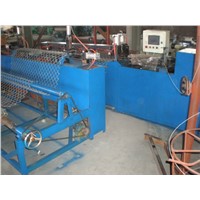 Semi-automatic chain link weaving machine