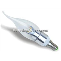 Best price wholesale crystal light E14/E27 240lm 3w led candel lamp
