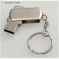 Metal Roating USB2.0 Flash Memory Drive 32GB Stick Pen Keychain Thumb U Disk