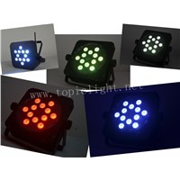 2014 Hot Sales, 12x10W RGBW 4in1 LED flat par light,color selection, music activated