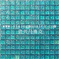 water ripple glass mosaic tile suit for swimming pool  tile gs-33