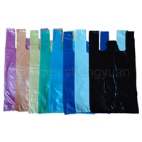 HDPE Plain Plastic T-Shirt Retail Shopping bag/Retail grocery bag/Vest carrier bag