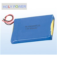 Polymer battery 7.4V 650mAh HLY-383450PL2S