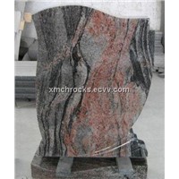 Multicolor Red Granite Headstone