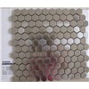 hexagon metal mosaic tile for wall decor suit for kitchen, backsplash