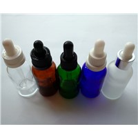 30ml Glass Empty Bottle Color Glass E-liquid Bottle Glass Tip Dropper Long Rubber Head E-cig Bottle