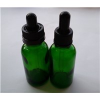 High Quality 30ml Glass Green Empty Botttle For E-cigarette Glass Tip Dropper Childproof Cap Bottle