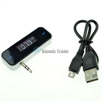 New LCD 3.5mm In-car Handsfree FM Transmitter with Car Charger For iPhone 5 4s/4