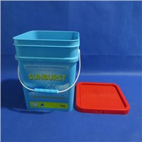 Supplier for 5L/10L  Square Plastic  Pail with Heat Transfer Printing, Detergent PPackaging Bucket